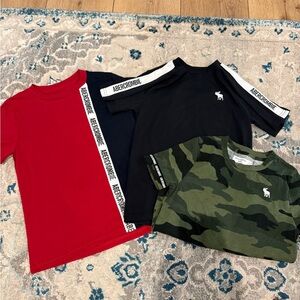 Abercrombie & Fitch Kids Red, Black, and Camo Tees